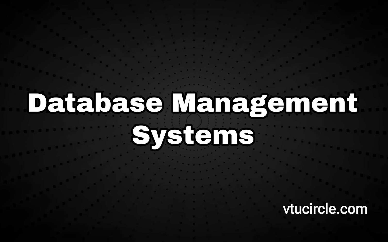 Database Management System BCS403