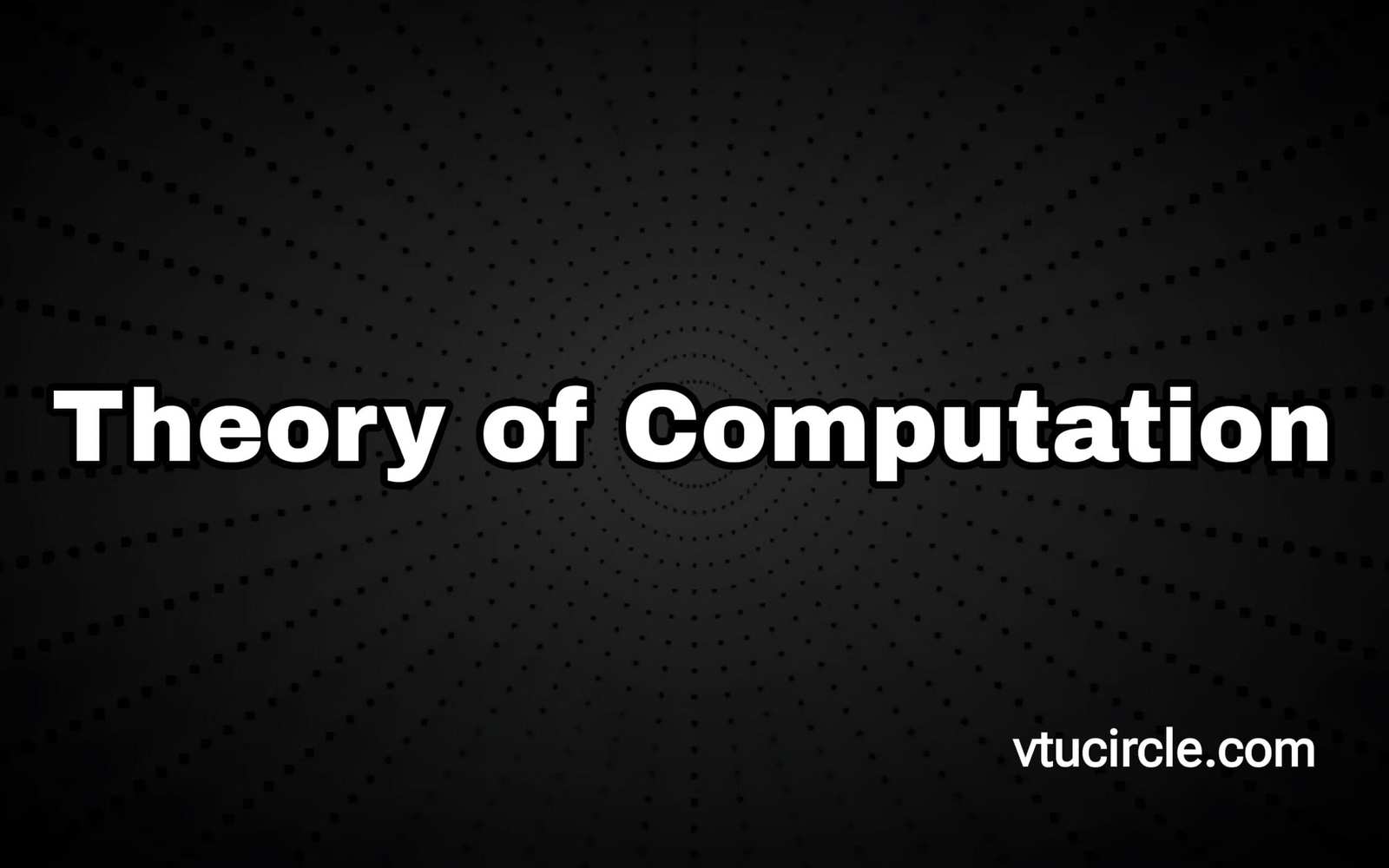 Theory of Computation BCS503