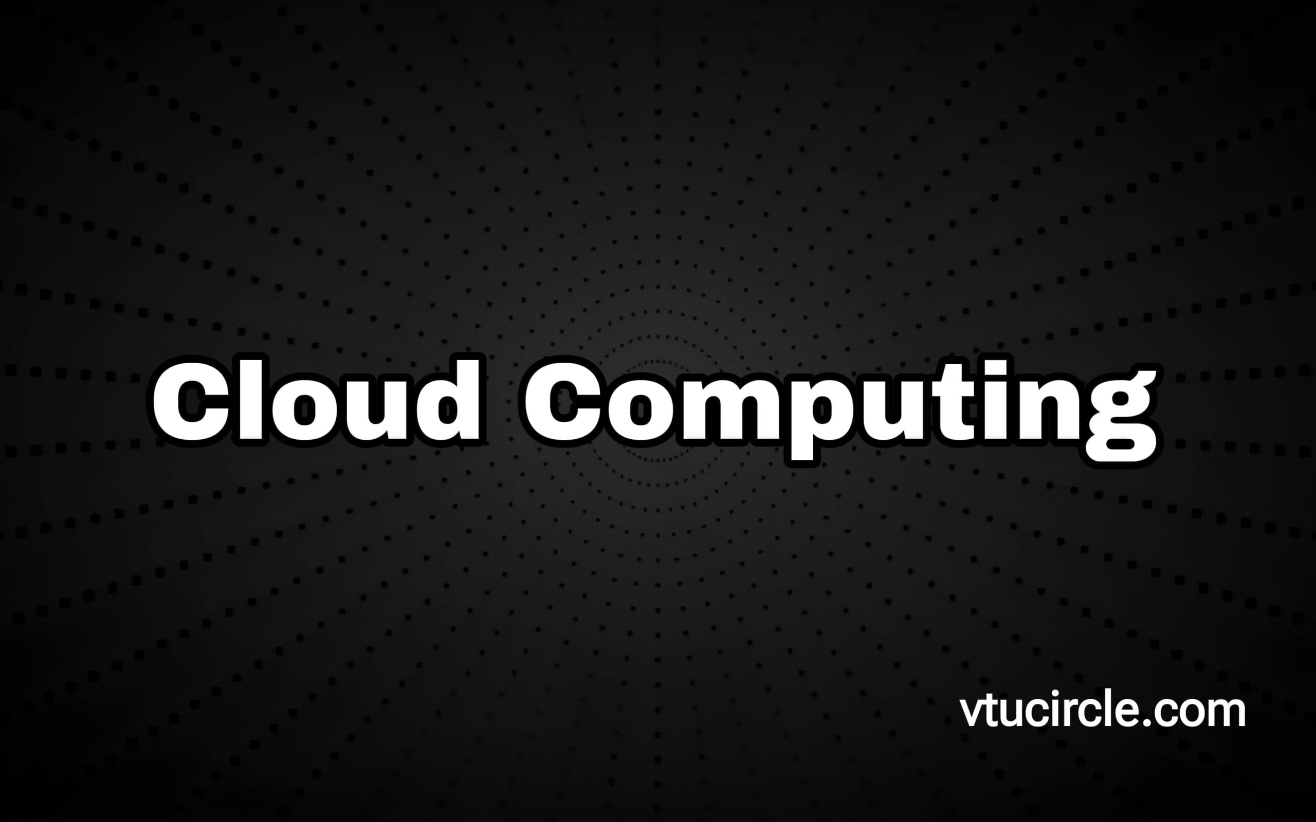 Cloud Computing BAD515C