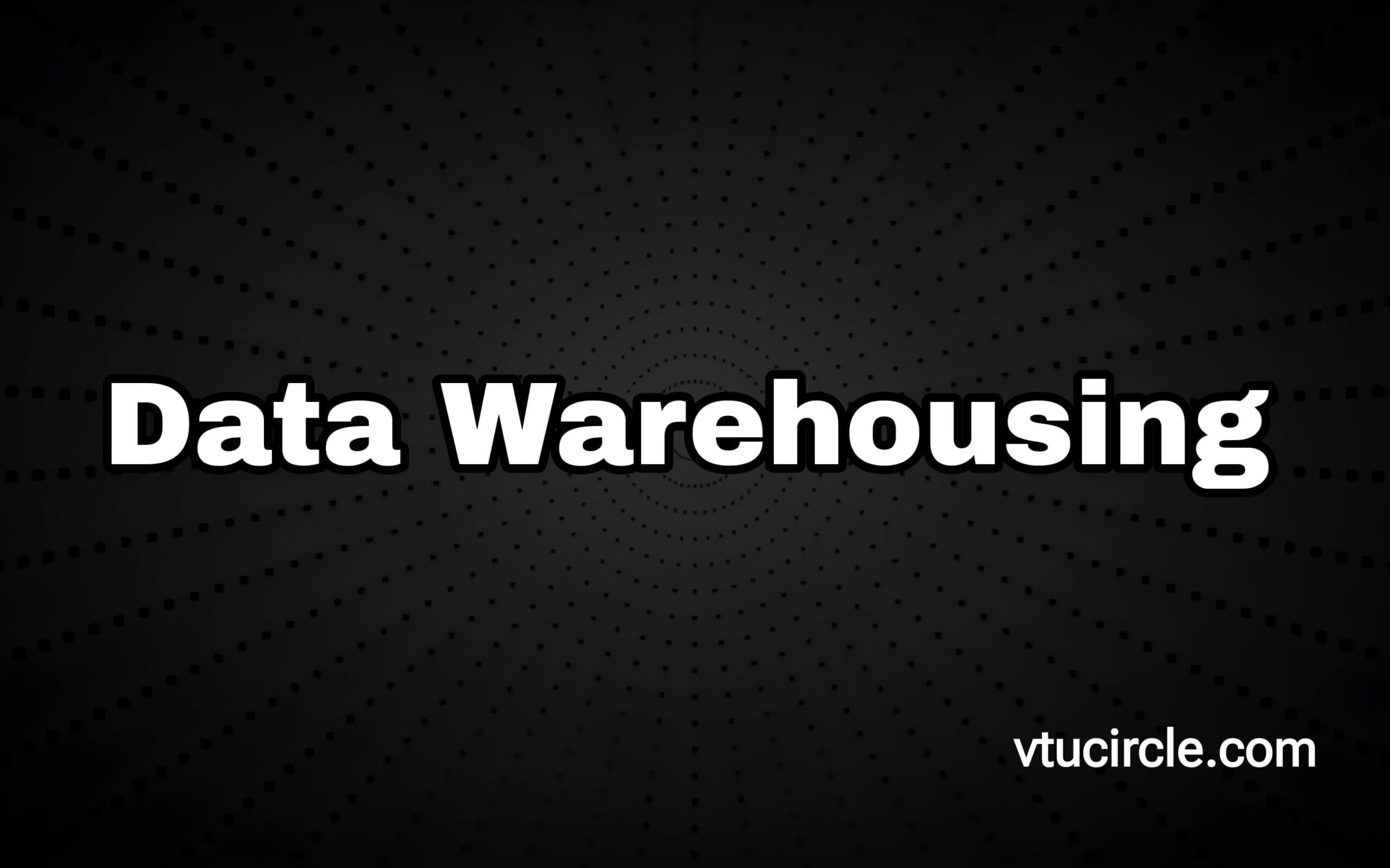 Data Warehousing BAD515B