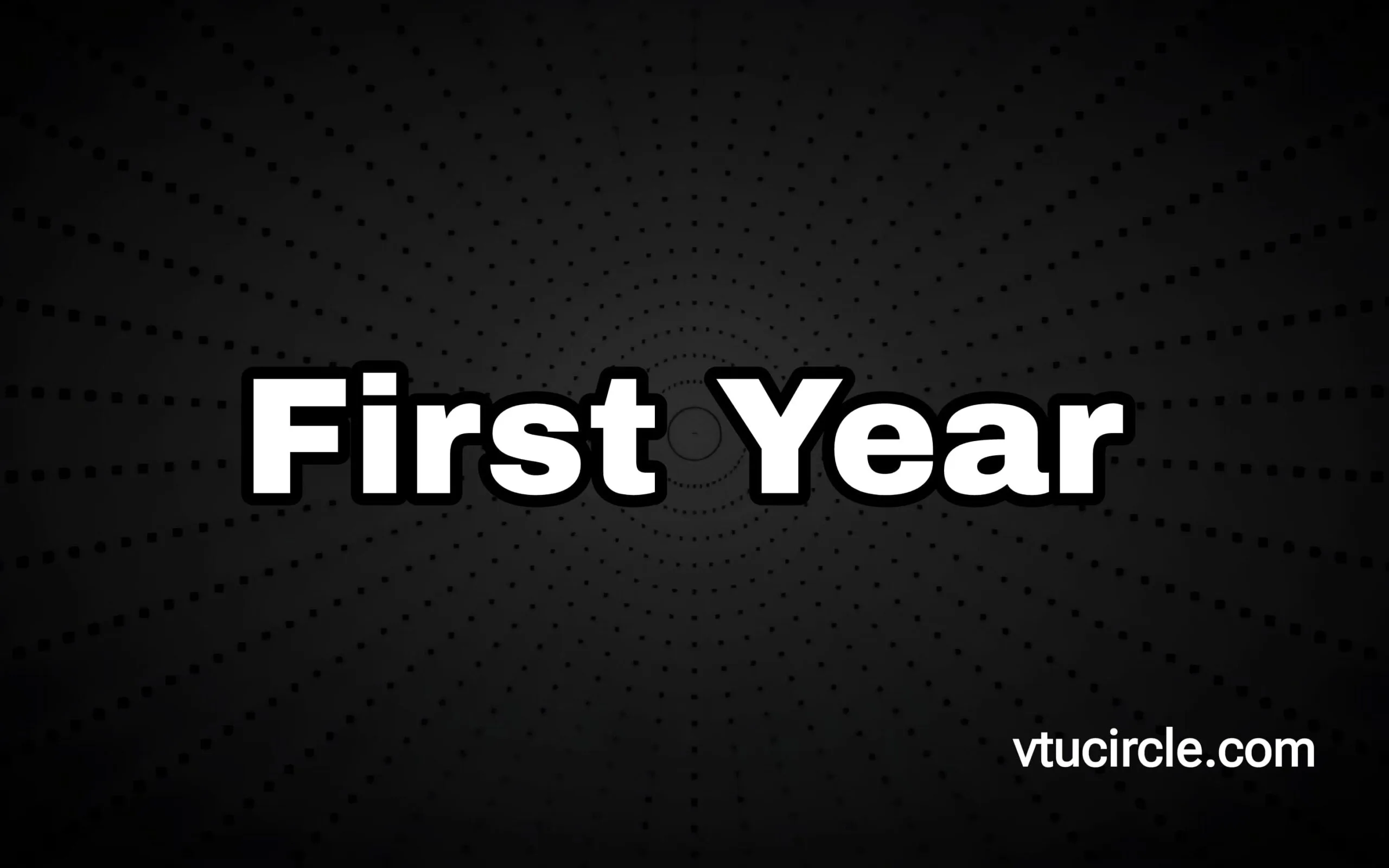 First Year
