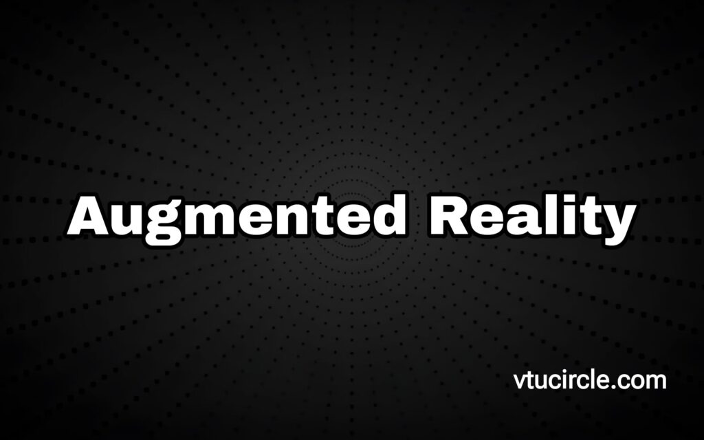 Augmented Reality 21AI741