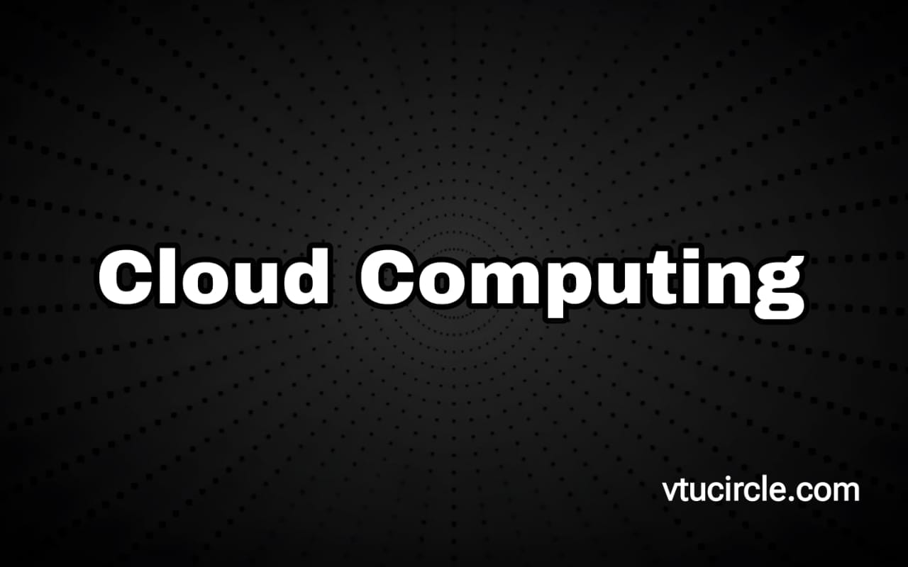 Cloud Computing BCS601