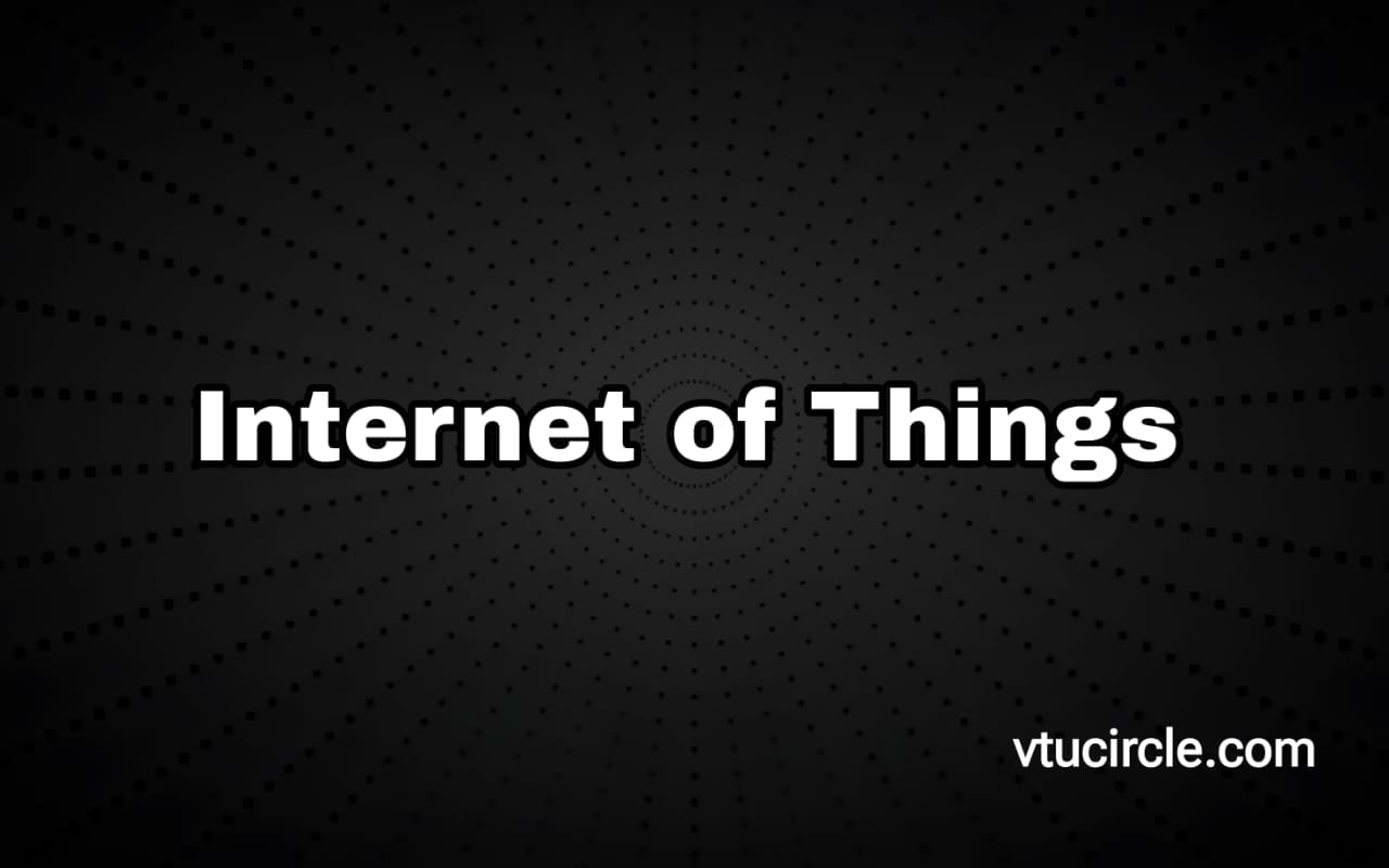 Internet of Things BIS613B