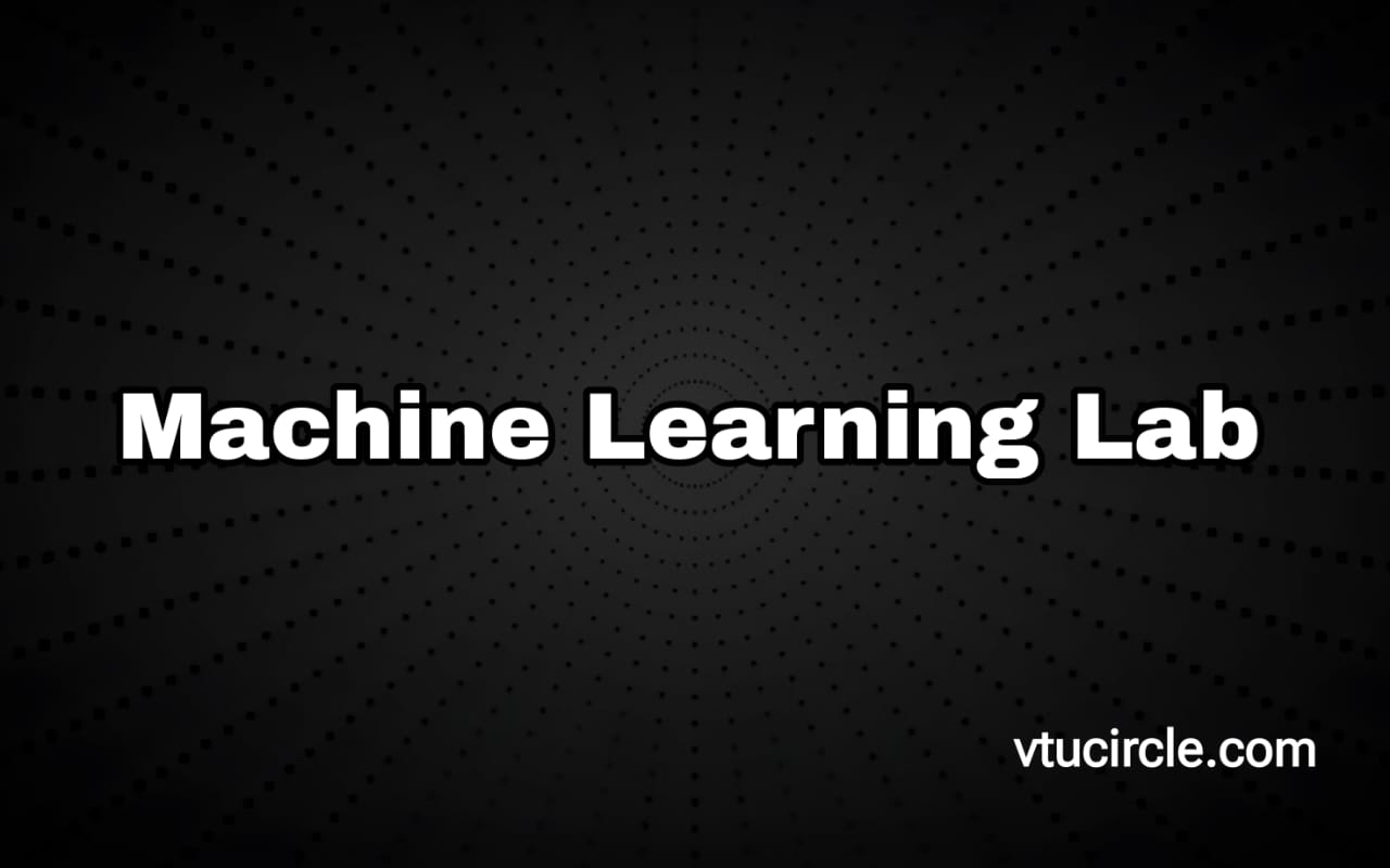 Machine Learning lab BAIL606