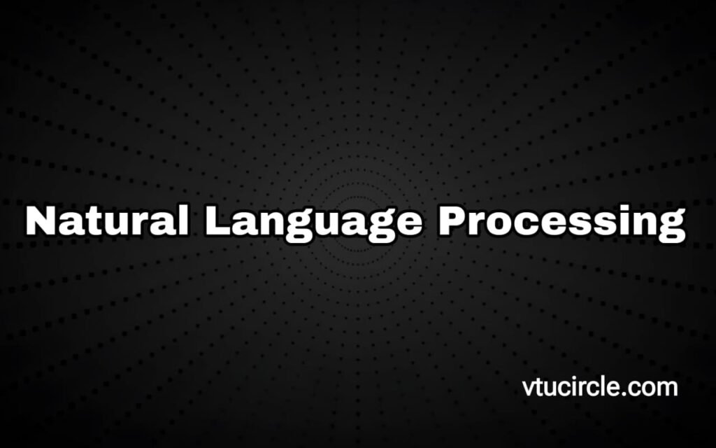 Natural Language Processing BAI601