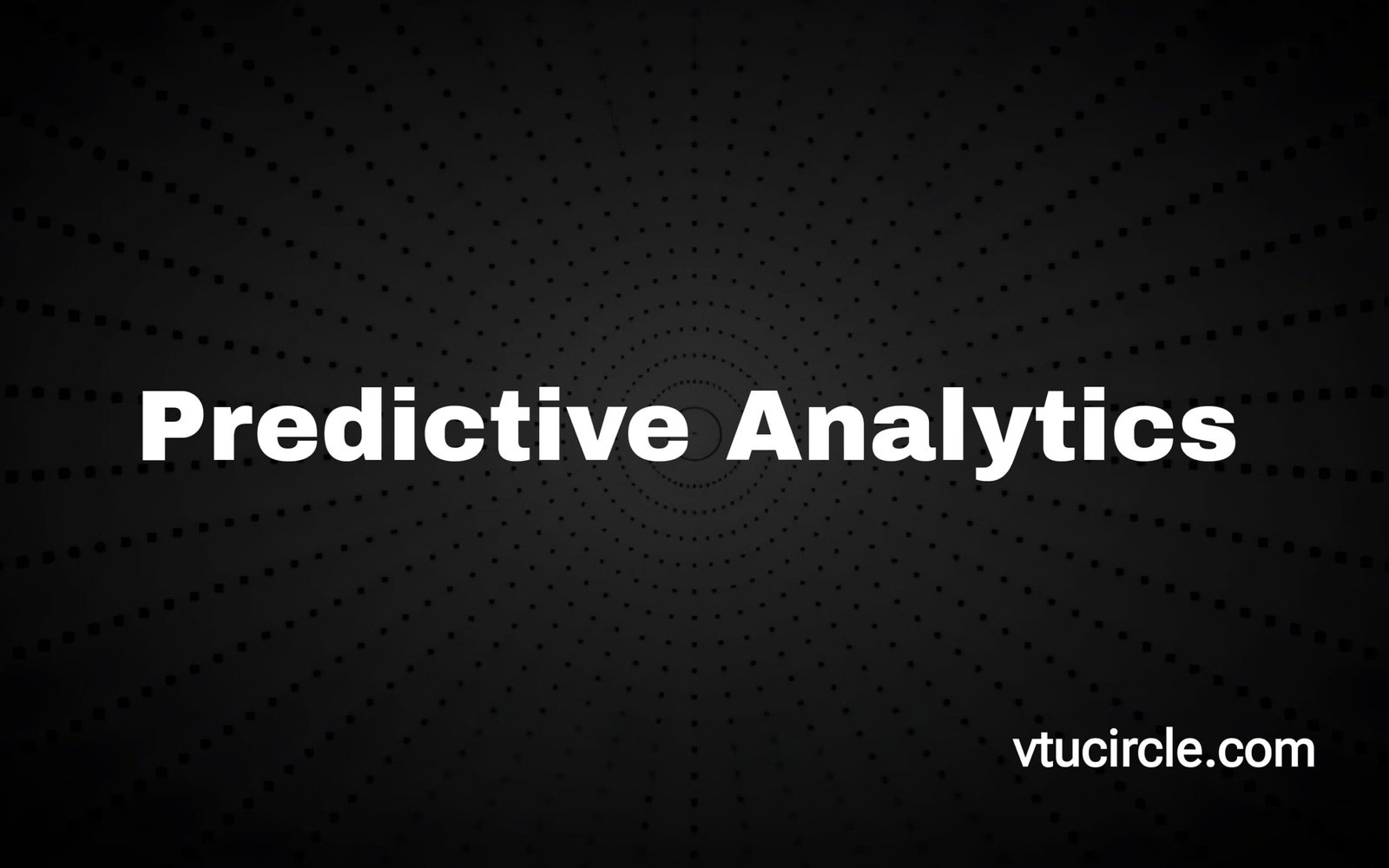 Predictive Analytics 21AI743