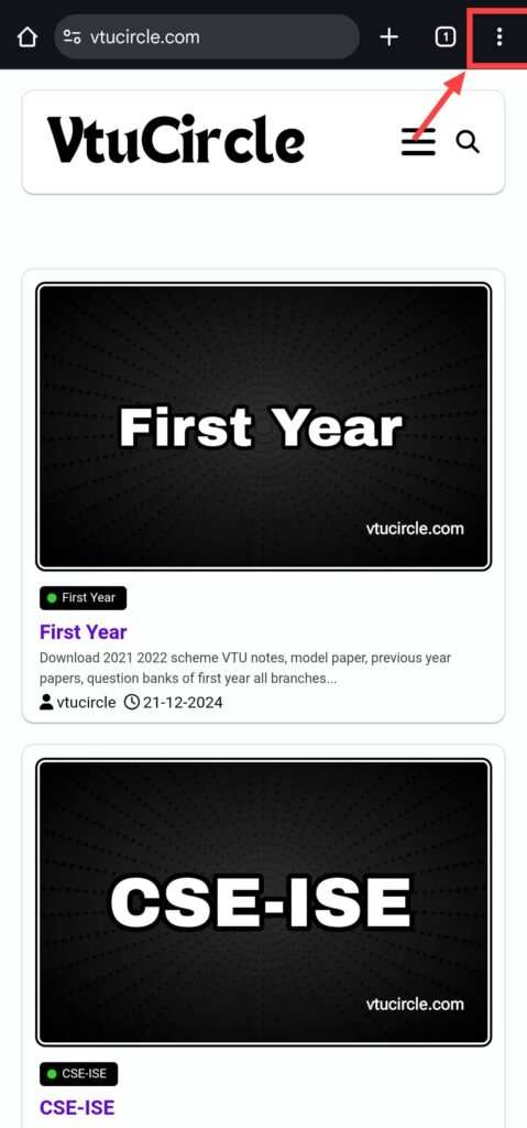 Vtucircle Android-IOS App 1 Step 1