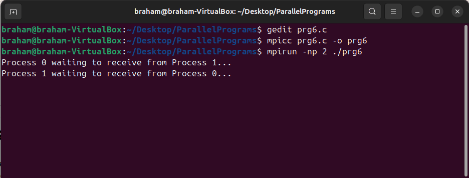Program6 ubuntu output1 Program6 ubuntu output1
