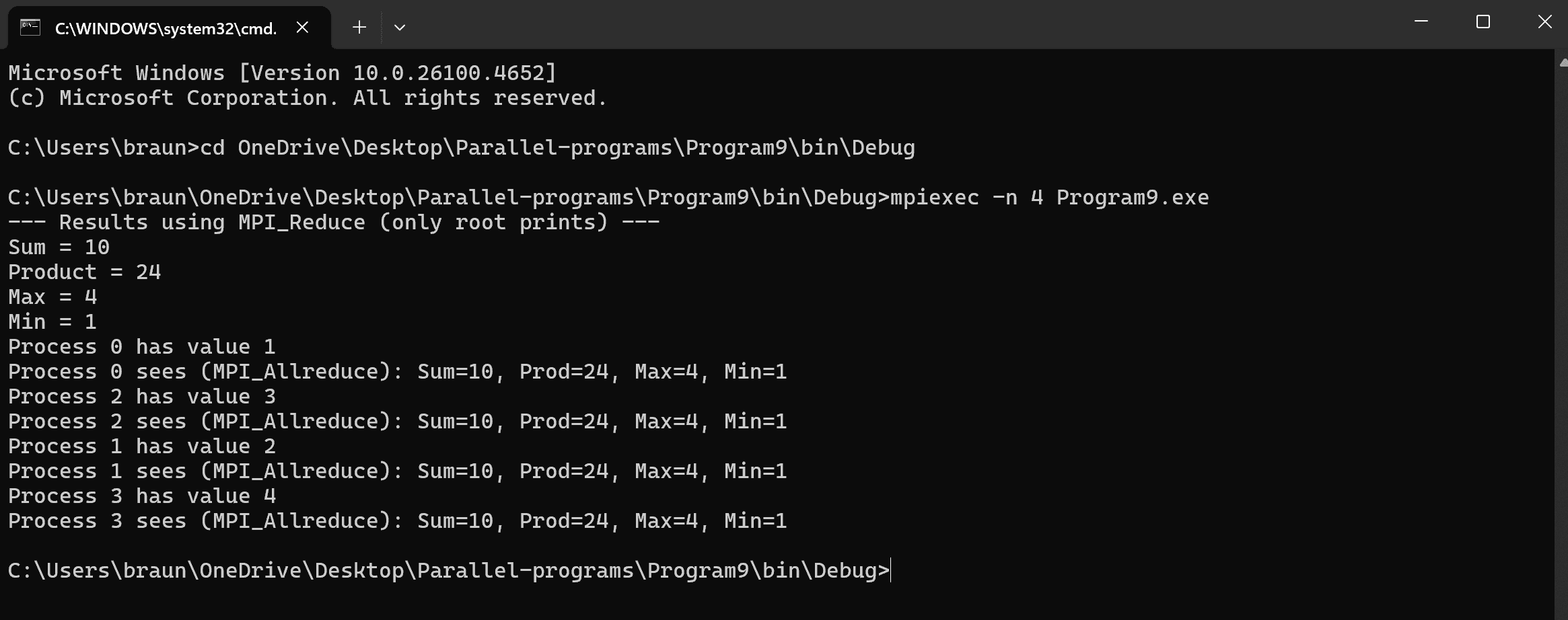 output 9